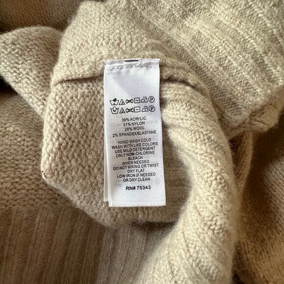 Cynthia Rowley Tan Mock Neck Sweater - Picture 4 of 5